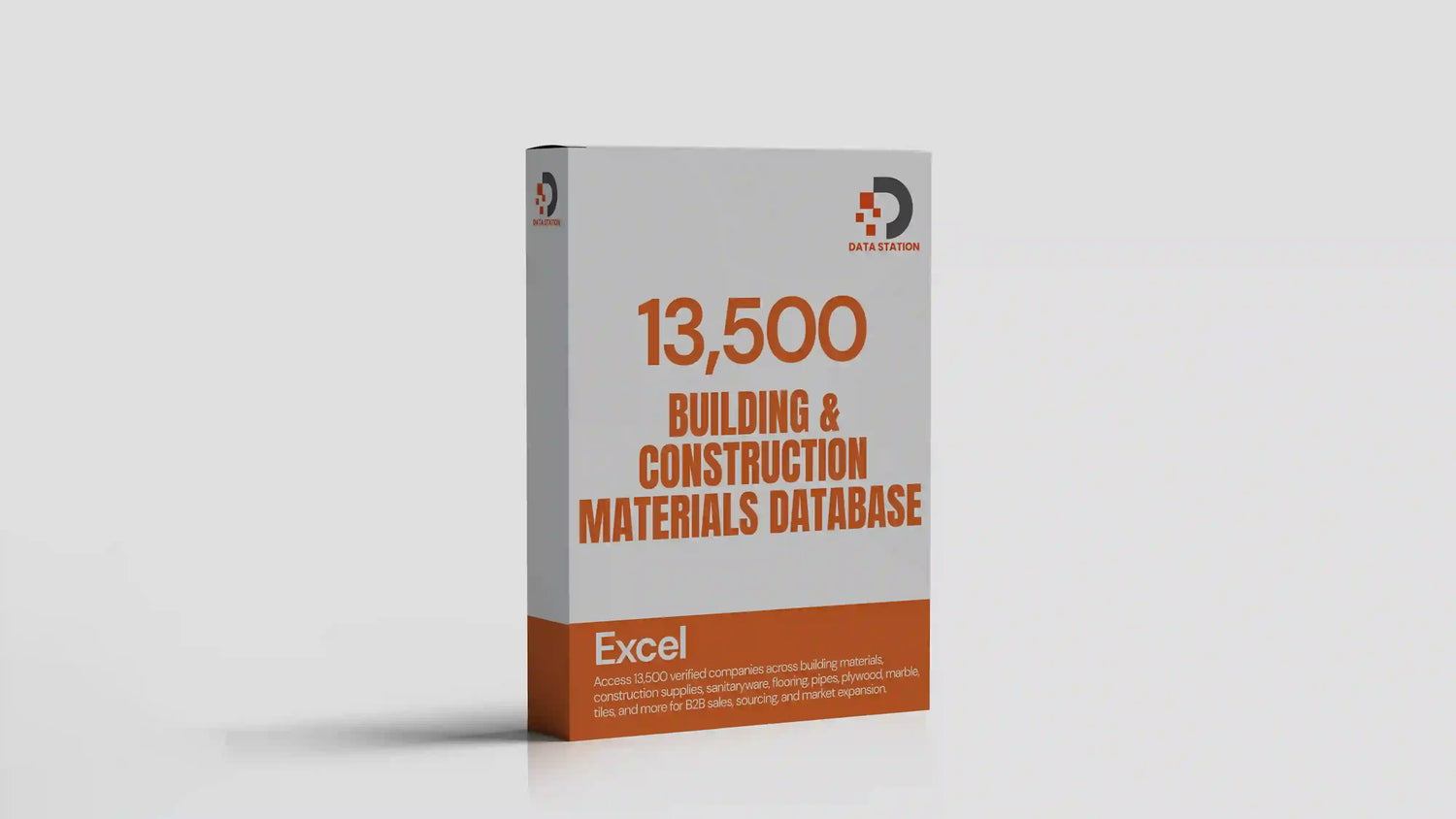 13,500 Building & Construction Materials Database