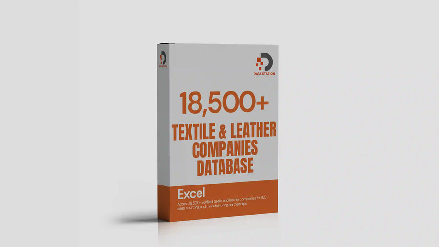 18,500+ Textile & Leather Companies Database